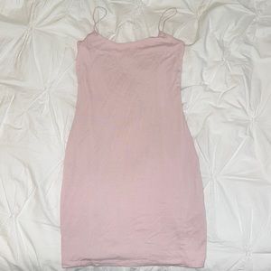 Aritzia Wilfred Free Light Pink Bodycon Dress